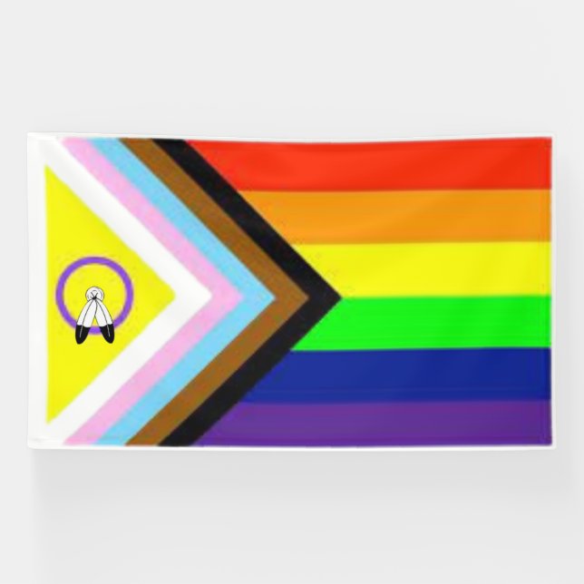 Banderoles Gay pride tout compris LGBTQIA+ Géant 6'x'10' (Horizontal)