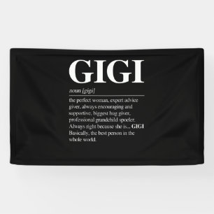 Banderoles Gigi Définition Grandma Fête des mères Cadeaux