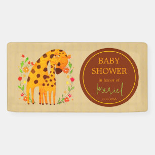 Banderoles Giraffe maman et Baby shower de veau