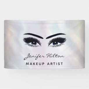 Banderoles Glam chic holographique moderne cils & sourcils