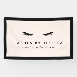 Banderoles Glam Eyelashes Classique Noir et Rose