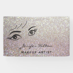 Banderoles Glam moderne chic cils et sourcils