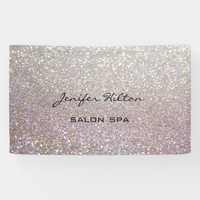 Banderoles Glamour moderne adorable chic glittery (Horizontal)