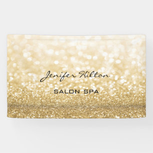 Banderoles Glamour moderne chic faux or glittery