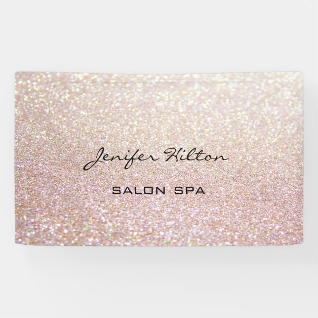 Banderoles Glamour moderne chic glittery (Horizontal)