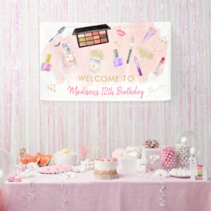 Banderoles Glitz & Glam Pink Gold Spa Anniversaire