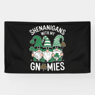 Banderoles Gnomes léopard Shamrock chanceux Saint-Patrick