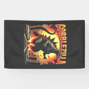 Banderoles Gobblezilla Éffrayant Turquie Thanksgiving Gobble