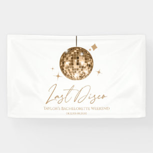 Banderoles Gold Disco Ball Dernière Disco Bachelorette Party