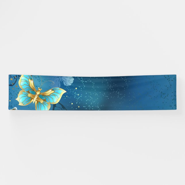 Banderoles Golden butterflies (Horizontal)