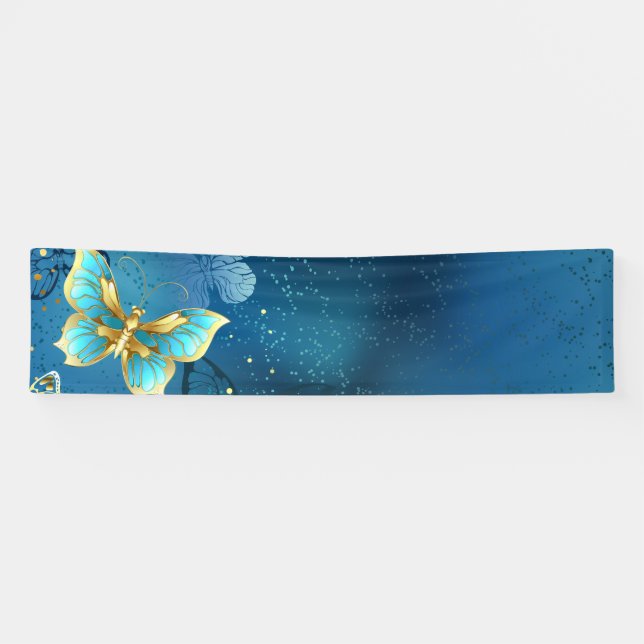 Banderoles Golden butterflies (Horizontal)