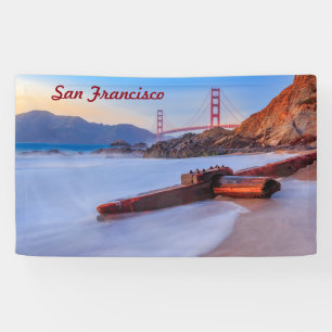 Banderoles Golden Gate Bridge à San Francisco, Baker Beach