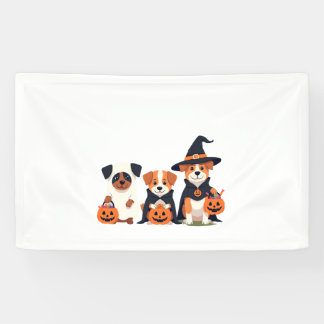 Banderoles Golden Retriever Ghost Halloween Trick Or Treat Do
