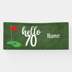 Banderoles Golf 70e anniversaire cadeaux pour golfeur