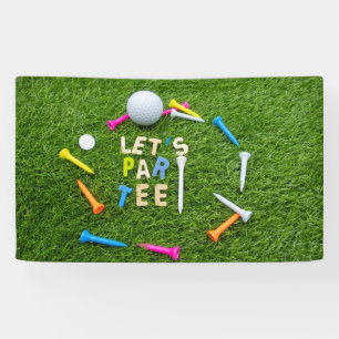 Banderoles Golf Par tee party avec des tee - shirts de golf  