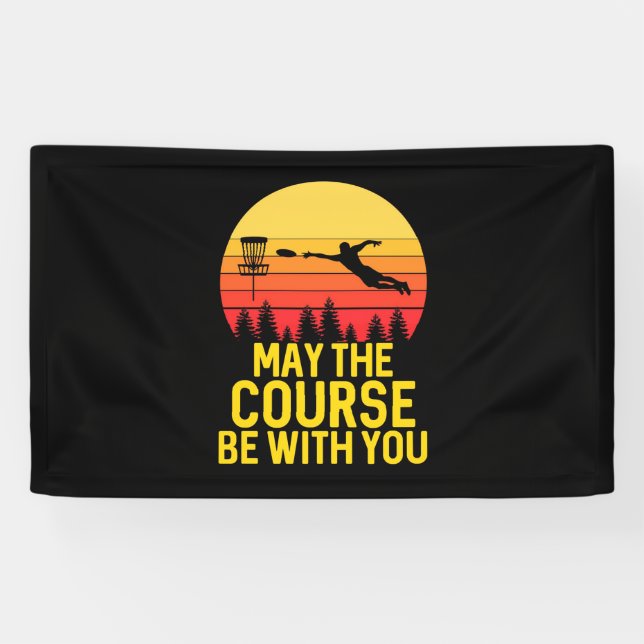Banderoles Golf sur disque avec vous (Horizontal)