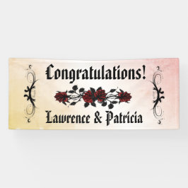 Banderoles Goth Red Rose Peach