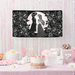 Banderoles Gothique Emo Enfants Kiss Valentine's Day