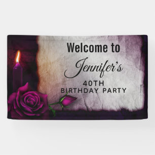 Banderoles Gothique s'est levé, mire, et l'anniversaire de