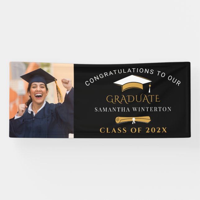 Banderoles Graduation 2025 Grad Party (Horizontal)