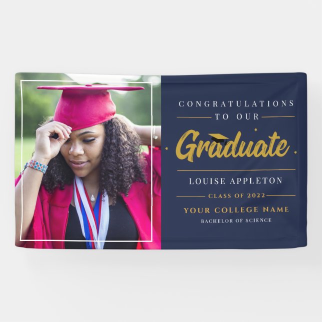 Banderoles Graduation 2025 Script Party (Horizontal)