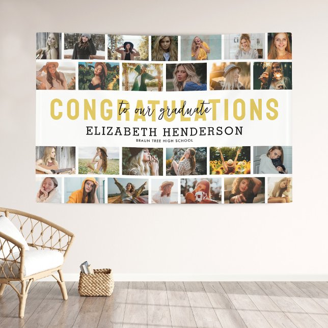 Banderoles Graduation 26 Photo Collage Diplôme (Créateur téléchargé)