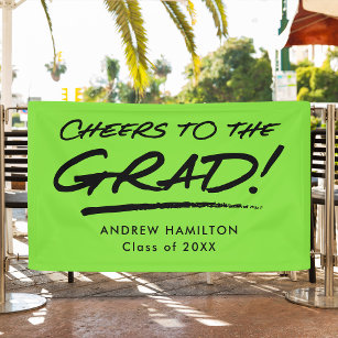 Banderoles Graduation de Lime Cheers to the Grade Personalize