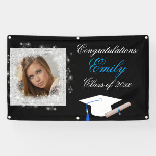 Banderoles Graduation, Faux Sparkling Parties scintillant, Ph