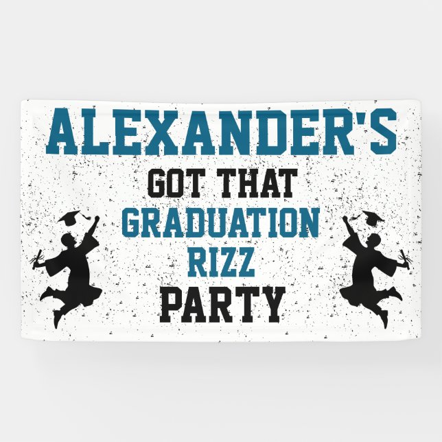 Banderoles Graduation Rizz Party (Horizontal)