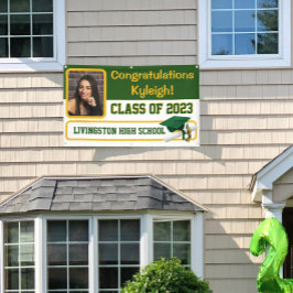 Banderoles Graduation Vert & Or Vinyl