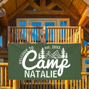 Banderoles Grand Camp Personnalisé Bachelorette Cool de fête 