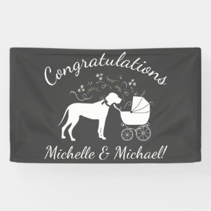 Banderoles Grand Chien Danse Baby shower Chien Chien Chien Ch