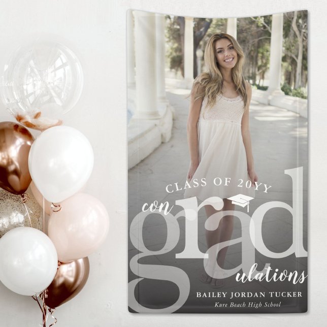 Banderoles Gras ConGRADulations Diplôme photo (Créateur téléchargé)