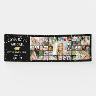 Banderoles GRATS noirs modernes GRATS GRAD 45 Photo Collage
