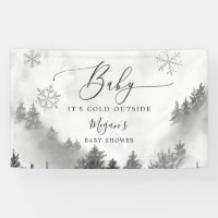 Gray Winter Wonderland Baby shower