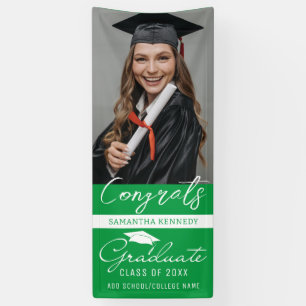Banderoles Green Congrats Grad Photo Grad Graduation Vertical