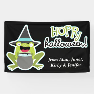 Banderoles Grenouille Halloween Hoppy Personnalisée