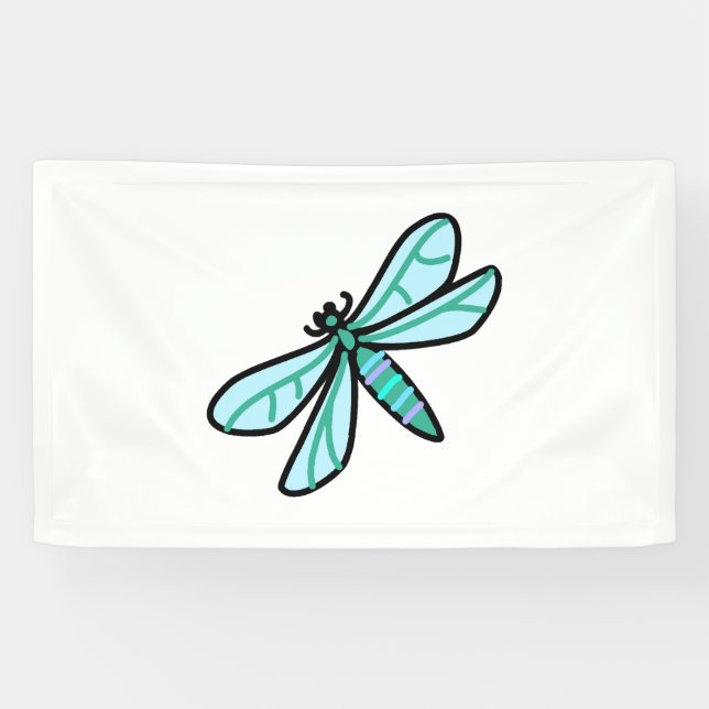 Banderoles gribouiller une libellule (Horizontal)