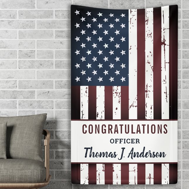 Banderoles Grunge American Flag Police Retraite militaire (Créateur téléchargé)