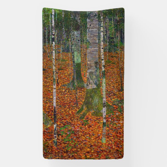 Banderoles Gustav Klimt - Bois de bouleau (Verticale)