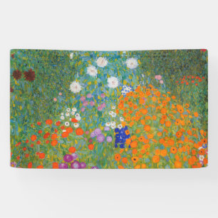 Banderoles Gustav Klimt - Jardin de fleurs