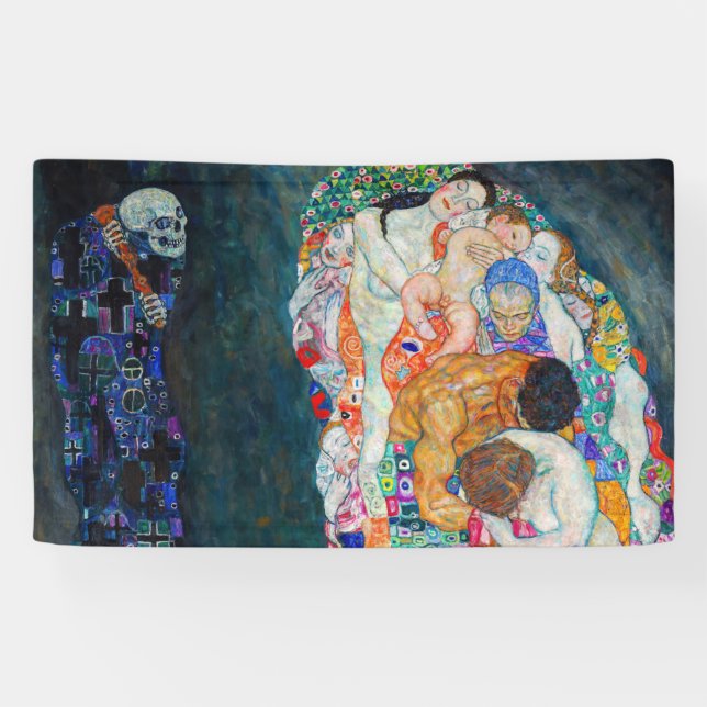 Banderoles Gustav Klimt - Mort et vie (Horizontal)