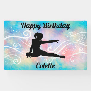 Banderoles Gymnastique "Joyeux Anniversaire" Bandeau personna