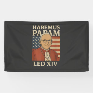 Banderoles Habemus papam Pape Léon XIV Église chrétienne