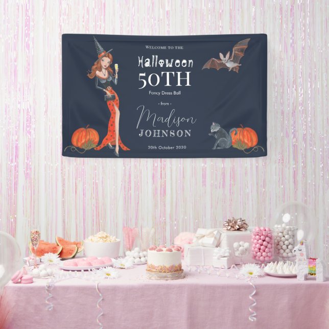 Banderoles Halloween 50 ème anniversaire fête bienvenue (Fête)
