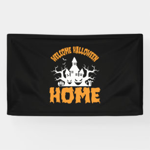 Banderoles Halloween Bienvenue Halloween Accueil Anniversaire