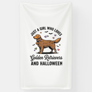 Banderoles Halloween Chienne Maman Rétro Golden Retriever Fil