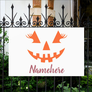 Banderoles Halloween Citrouille Jack-o'-lantern fille personn
