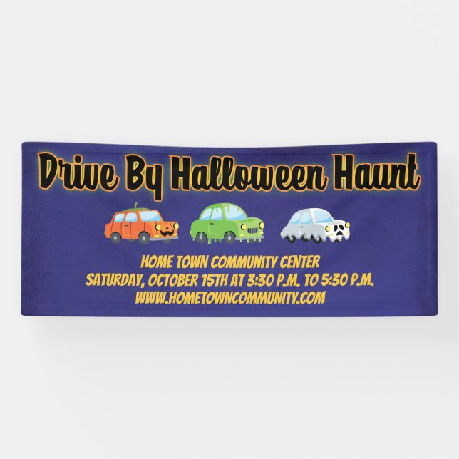 Banderoles Halloween Community Drive par événement (Horizontal)