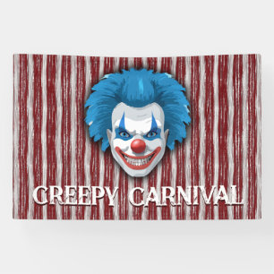 Banderoles Halloween du Carnaval de Clown déplaisant